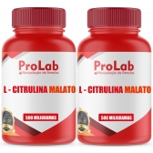 L-Citrulina Malato 500 Mg Kit 2 Frascos 120 Cápsulas Cada