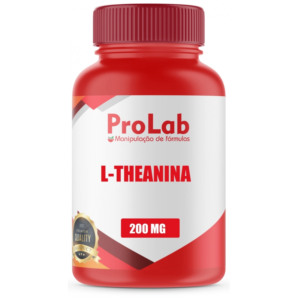 L-Theanina 200 Mg Com 60 Cápsulas - Autentico